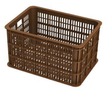 Fietskrat kunststof bruin