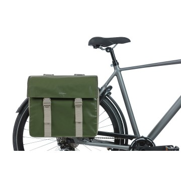 Basil dubbele tas urban load 48l mosgroenzand mobiele fietsservice 6