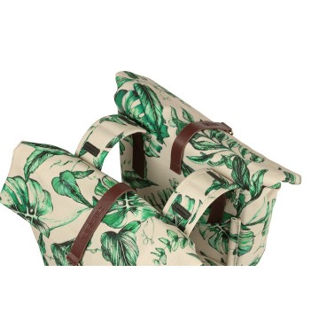 Basil ever green dubbele fietstas sandshell beige mobiele fietsservice 3