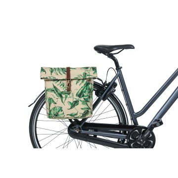Basil ever green dubbele fietstas sandshell beige mobiele fietsservice 6