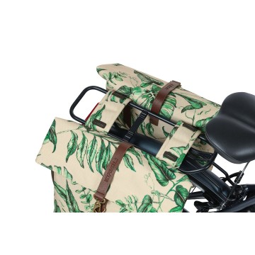 Basil ever green dubbele fietstas sandshell beige mobiele fietsservice 5