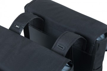 Basil go dubbele fietstas kleur zwart 2