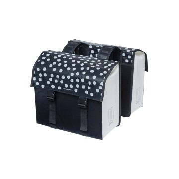 Basil urban load dubbele fietstas 4853l zwartwit mobiele fietsservice 1