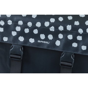 Basil urban load dubbele fietstas 4853l zwartwit mobiele fietsservice 5