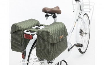 Dubbele fietstas new looxs joli nomi green 2