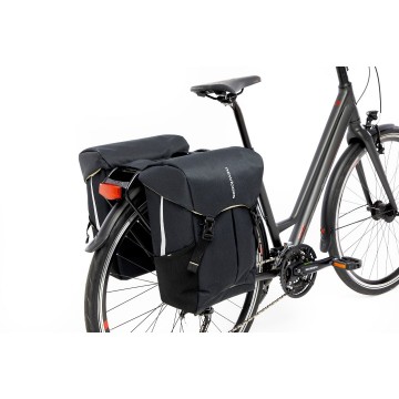 New looxs dubbele tas sports 40l polyester zwart mobiele fietsservice 1