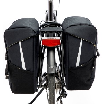 New looxs dubbele tas sports 40l polyester zwart mobiele fietsservice 3