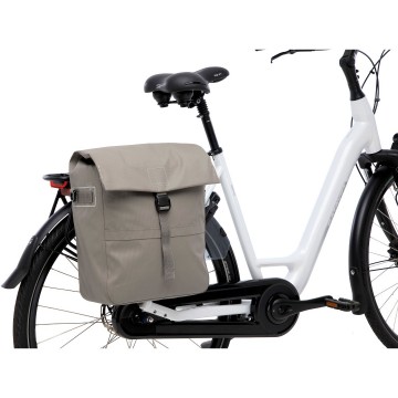 New looxs enkele fietstas grijs 19 liter of 38 liter mobiele fietsservice 8